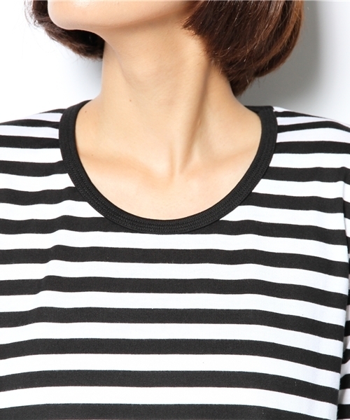 fennica（フェニカ）の「marimekko / ボーダーワンピース（ワンピース・レディース・ブラック/ブラウン/グリーン系その他/ブルー・X-SMALL）」の9枚目の写真