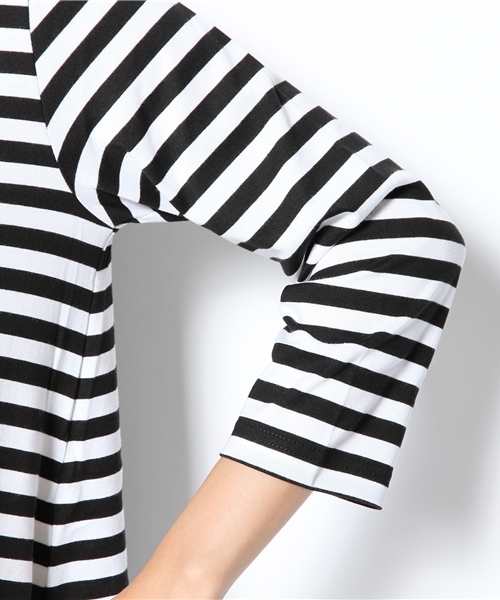 fennica（フェニカ）の「marimekko / ボーダーワンピース（ワンピース・レディース・ブラック/ブラウン/グリーン系その他/ブルー・X-SMALL）」の10枚目の写真