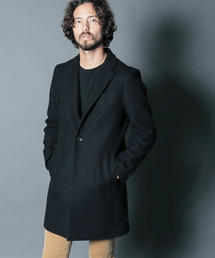 【magine】WOOL MELTON STAND UP SINGLE CHESTER COAT