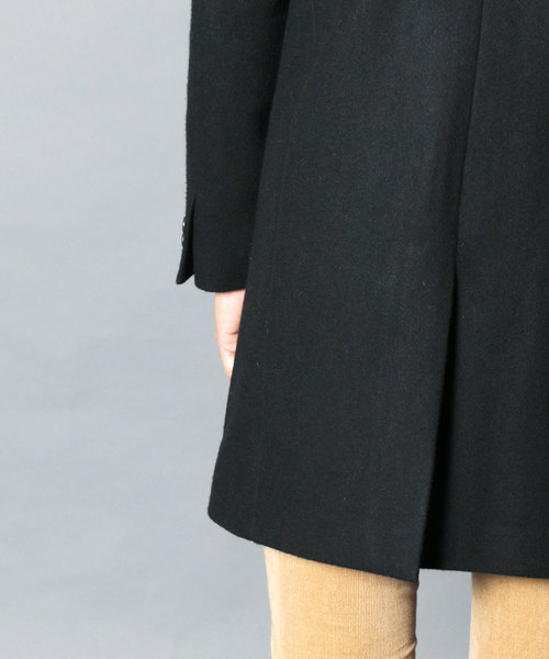 Magine（マージン）の「【magine】WOOL MELTON STAND UP SINGLE CHESTER COAT（チェスターコート・メンズ・ブラック/ネイビー/ダークグレー・44/46/48）」の6枚目の写真