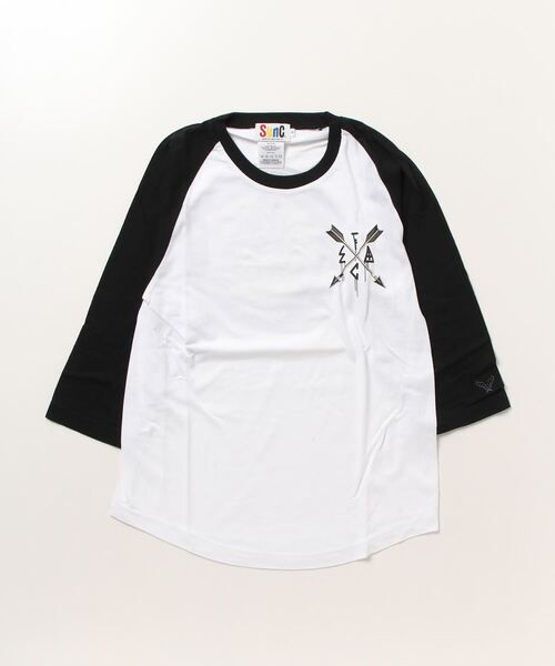 【セール】Sync. 【D*FACE】 RAGLAN 3/4 TEE 'EMBLEM'（Tシャツ/カットソー）｜Sync.（スィンク） 6,545円
