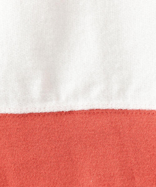 Champion(チャンピオン)の「【キッズ】〔別注〕CHAMPION(チャンピオン)リンガーTシャツ(Tシャツ/カットソー・キッズ・ホワイト/ライトブルー/ベージュ・110cm/100cm/120cm/130cm)」の8枚目の写真