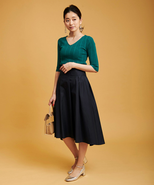 The Virgnia(ザ ヴァージニア)の「ワイドベルトイレヘムスカート(スカート・レディース・ピンク/ネイビー/ベージュ・36/38)」の5枚目の写真