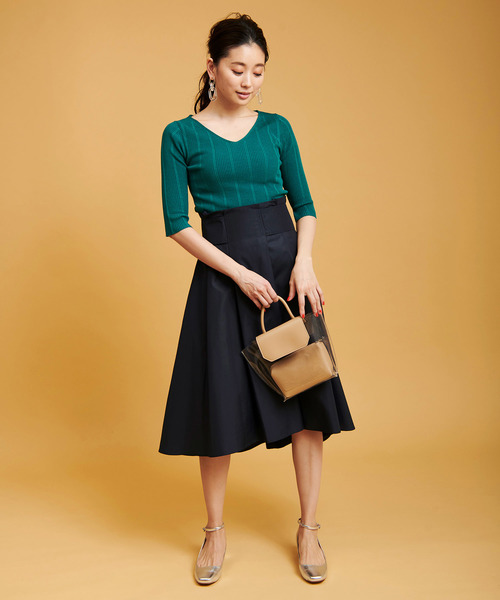 The Virgnia(ザ ヴァージニア)の「ワイドベルトイレヘムスカート(スカート・レディース・ピンク/ネイビー/ベージュ・36/38)」の15枚目の写真