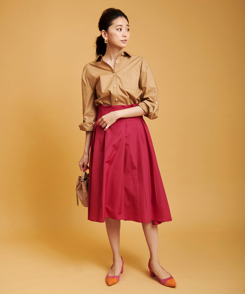 The Virgnia(ザ ヴァージニア)の「ワイドベルトイレヘムスカート(スカート・レディース・ピンク/ネイビー/ベージュ・36/38)」の9枚目の写真