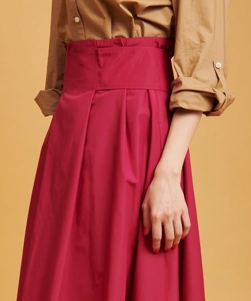 The Virgnia(ザ ヴァージニア)の「ワイドベルトイレヘムスカート(スカート・レディース・ピンク/ネイビー/ベージュ・36/38)」の14枚目の写真