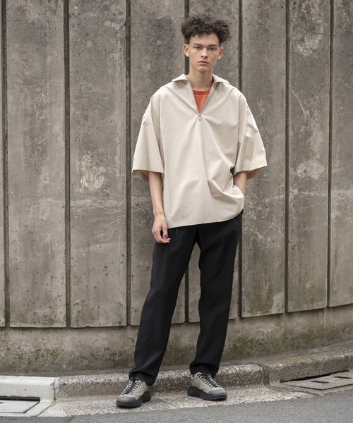 MAISON SPECIAL（メゾンスペシャル）の「ハイツイストダブルクロスリラックスパンツ 【MAISON SPECIAL/メゾンスペシャル】（その他パンツ・メンズ・ブラック/ブルー/キャメル・44/46/48）」の20枚目の写真