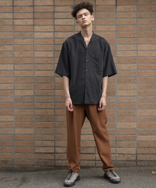 MAISON SPECIAL（メゾンスペシャル）の「ハイツイストダブルクロスリラックスパンツ 【MAISON SPECIAL/メゾンスペシャル】（その他パンツ・メンズ・ブラック/ブルー/キャメル・44/46/48）」の16枚目の写真