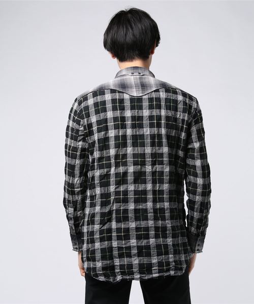 C DIEM（カルペディエム）の「C DIEM(カルペディエム)チェックコンビウエスタンシャツ（シャツ/ブラウス・メンズ・ブラック系その他/イエロー系その他・MEDIUM/LARGE/SMALL）」の8枚目の写真
