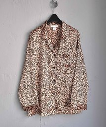 ビンテージ ヒョウ柄 ネル 長袖 パジャマ シャツ 古着 41022045b_17_d_215.jpg