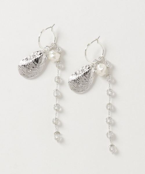 misto accessories（ミストアクセサリーズ）の「シェルフィッシュピアス（ピアス（両耳用）・レディース・シルバー/ゴールド・FREE）」の4枚目の写真