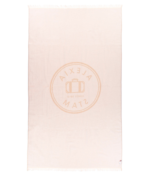 ALEXIA STAM ロゴ入り フリンジビーチタオル　バスタオル ブランケット ALEXIA STAM（アリシアスタン）の「ALEXIA STAM Fringe Beach Towel