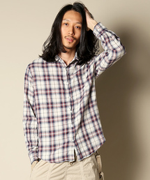 goa | コットンWガーゼチェックシャツ(シャツ/ブラウス)
