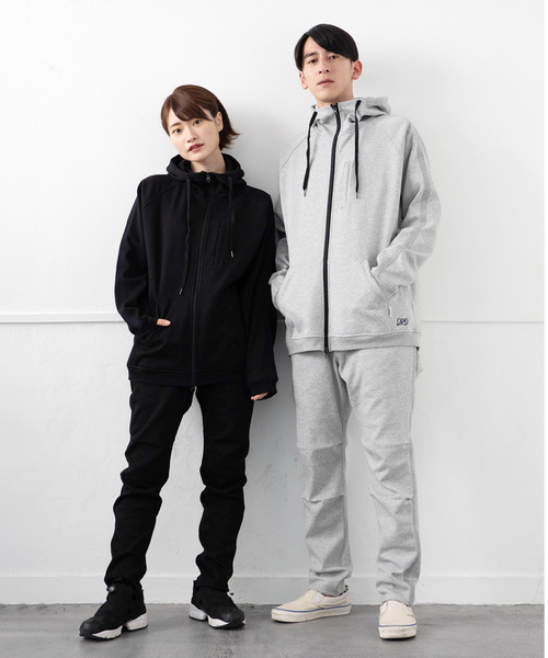 JRD by JARLD（ジェイアールディーバイジャールド）の「【JRD by JARLD】撥水ステッチ刺繍ボンディング裏ファー イージーパンツ（その他パンツ・メンズ・グレー/ブラック・XS/S/M/L）」の8枚目の写真