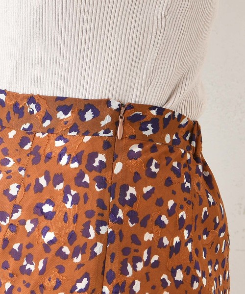 DouDou（ドゥドゥ）の「ジャガードシフォンマキシフレアスカート（スカート・レディース・ブラウン/グリーン・38/36）」の20枚目の写真