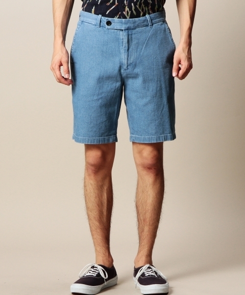 BEAUTY&YOUTH UNITED ARROWS（ビューティーアンドユースユナイテッドアローズ）の「BY ブリーチ デニム ショートパンツ（デニムパンツ・メンズ・ライトブルー/ライトグレー・MEDIUM/SMALL/X-LARGE/LARGE）」の3枚目の写真