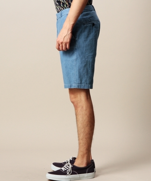 BEAUTY&YOUTH UNITED ARROWS（ビューティーアンドユースユナイテッドアローズ）の「BY ブリーチ デニム ショートパンツ（デニムパンツ・メンズ・ライトブルー/ライトグレー・MEDIUM/SMALL/X-LARGE/LARGE）」の4枚目の写真