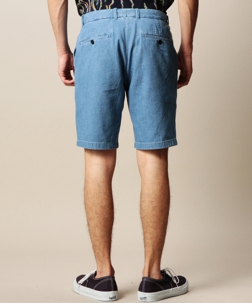 BEAUTY&YOUTH UNITED ARROWS（ビューティーアンドユースユナイテッドアローズ）の「BY ブリーチ デニム ショートパンツ（デニムパンツ・メンズ・ライトブルー/ライトグレー・MEDIUM/SMALL/X-LARGE/LARGE）」の5枚目の写真