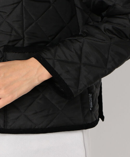 NOLLEY’S（ノーリーズ）の「【TRADITIONAL WEATHERWEAR/トラディショナル ウェザーウェア】ARKLEY（ノーカラージャケット・レディース・ブラック/ブラウン・40/38）」の14枚目の写真