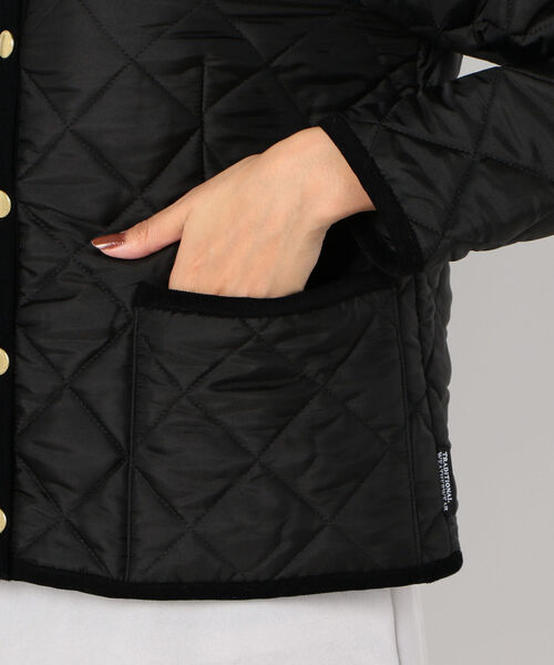 NOLLEY’S（ノーリーズ）の「【TRADITIONAL WEATHERWEAR/トラディショナル ウェザーウェア】ARKLEY（ノーカラージャケット・レディース・ブラック/ブラウン・40/38）」の13枚目の写真