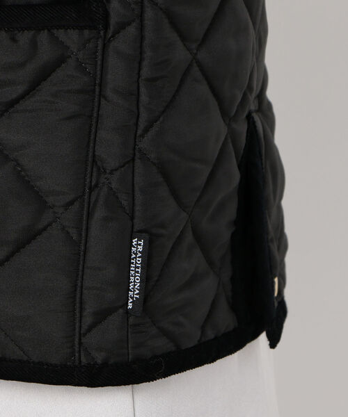 NOLLEY’S（ノーリーズ）の「【TRADITIONAL WEATHERWEAR/トラディショナル ウェザーウェア】ARKLEY（ノーカラージャケット・レディース・ブラック/ブラウン・40/38）」の12枚目の写真