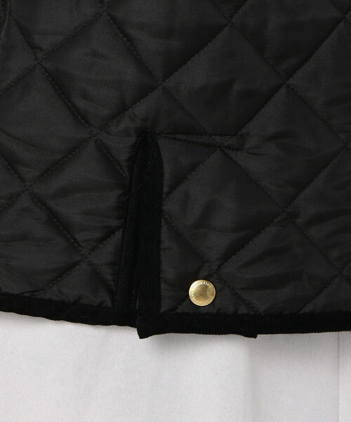 NOLLEY’S（ノーリーズ）の「【TRADITIONAL WEATHERWEAR/トラディショナル ウェザーウェア】ARKLEY（ノーカラージャケット・レディース・ブラック/ブラウン・40/38）」の11枚目の写真