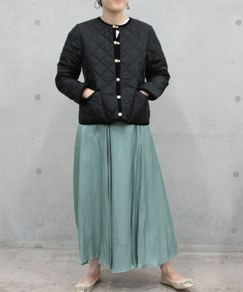 NOLLEY’S（ノーリーズ）の「【TRADITIONAL WEATHERWEAR/トラディショナル ウェザーウェア】ARKLEY（ノーカラージャケット・レディース・ブラック/ブラウン・40/38）」の17枚目の写真