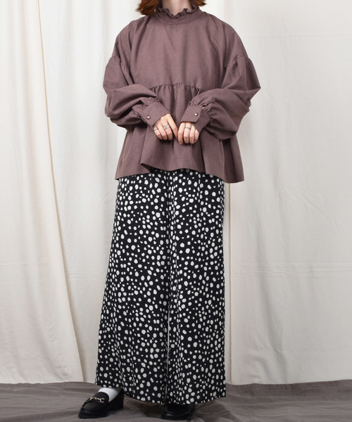 PairPair(ペアペア)の「ダルメシアン柄ワイドパンツ(その他パンツ・レディース・ブラック/オフホワイト・FREE)」の13枚目の写真