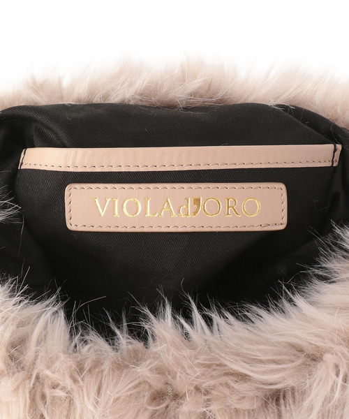 VIOLAd’ORO / レザー × エコファー メッシュ　ハンドバッグ VIOLAd'ORO ヴィオラドーロ】バッグ | BRAND,VIOLAd'ORO | ANNE