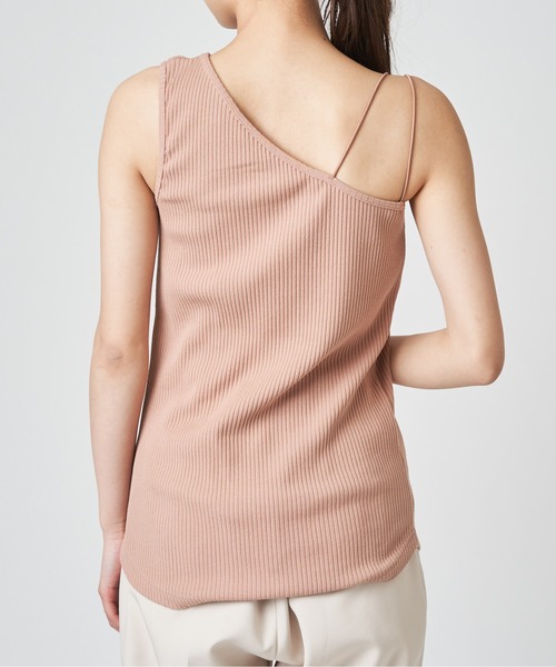 mystic（ミスティック）の「パット付きワンショルタンクトップ（Tシャツ/カットソー・レディース・ライトグレー/ブラック/ベージュ・FREE）」の8枚目の写真