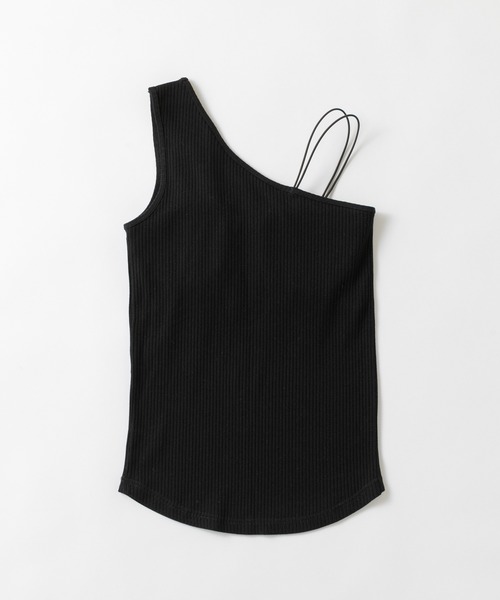 mystic（ミスティック）の「パット付きワンショルタンクトップ（Tシャツ/カットソー・レディース・ライトグレー/ブラック/ベージュ・FREE）」の19枚目の写真