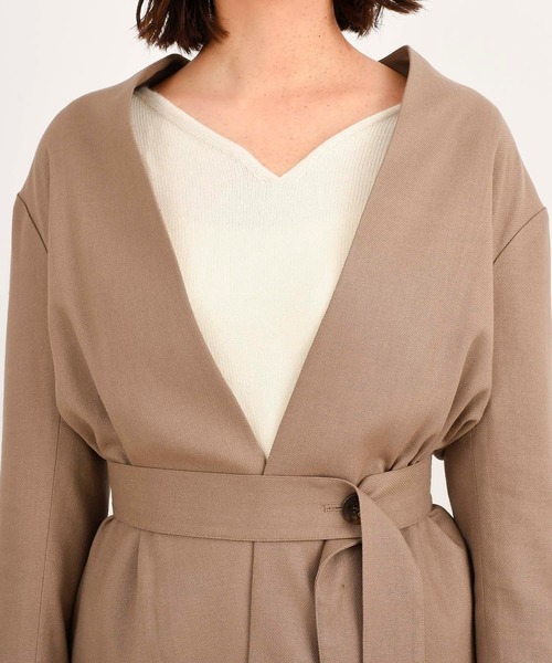 DouDou（ドゥドゥ）の「ゆるネックプルオーバー（ニット/セーター・レディース・オフホワイト/サックスブルー/バイオレット・FREE）」の4枚目の写真