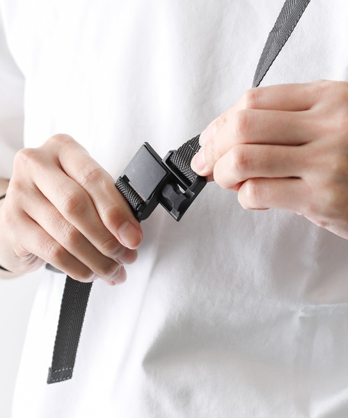 ATTACHMENT(アタッチメント)の「T400ストレッチタフタ サコッシュ(ショルダーバッグ・メンズ・グレー/ネイビー/オレンジ・ONESIZE)」の18枚目の写真