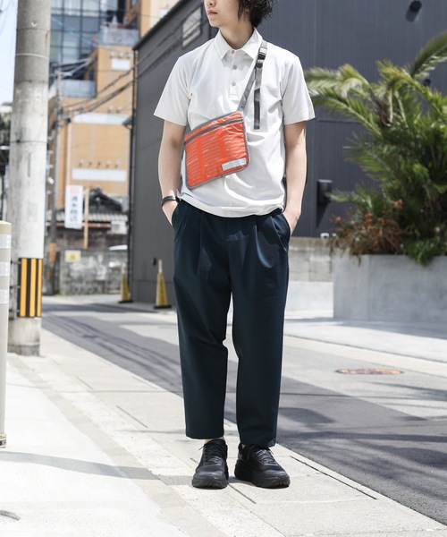 ATTACHMENT(アタッチメント)の「T400ストレッチタフタ サコッシュ(ショルダーバッグ・メンズ・グレー/ネイビー/オレンジ・ONESIZE)」の20枚目の写真