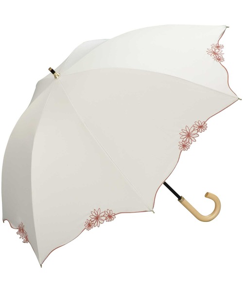 Wpc.（ダブリュピーシー）の「遮光ドームリムフラワー（長傘・レディース・ベージュ/ネイビー/オフホワイト・FREE）」の2枚目の写真