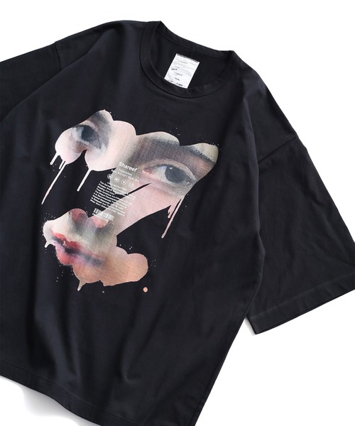 SHAREEF(シャリーフ)の「"FACE PT" S/S BIG T(Tシャツ/カットソー・メンズ・ブラック/ターコイズブルー/ライトグレー・3/2/1)」の10枚目の写真