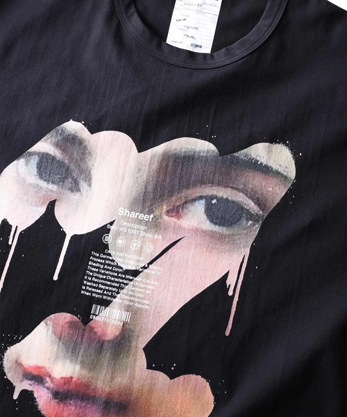 SHAREEF(シャリーフ)の「"FACE PT" S/S BIG T(Tシャツ/カットソー・メンズ・ブラック/ターコイズブルー/ライトグレー・3/2/1)」の17枚目の写真