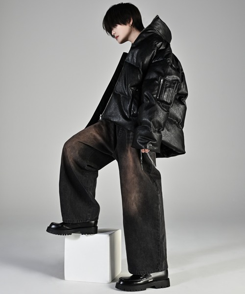 セール】vintage make wide tapered denim / ヴィンテージメイクワイド