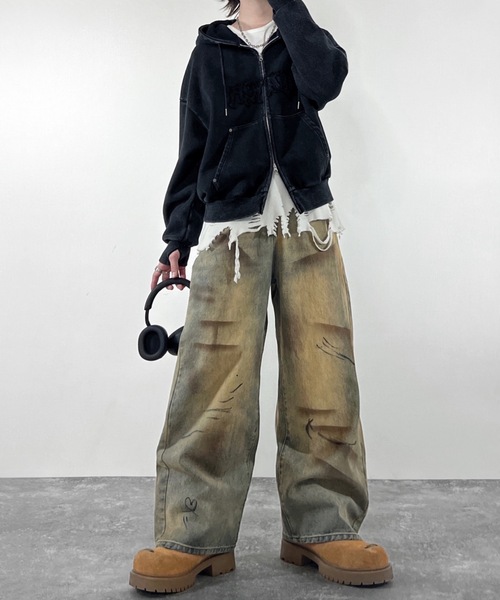 vintage make wide tapered denim / ヴィンテージメイクワイド