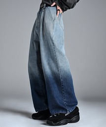 ADRER（アドラー）の「vintage make wide tapered denim / ヴィンテージメイクワイドテーパードデニム（デニムパンツ）」