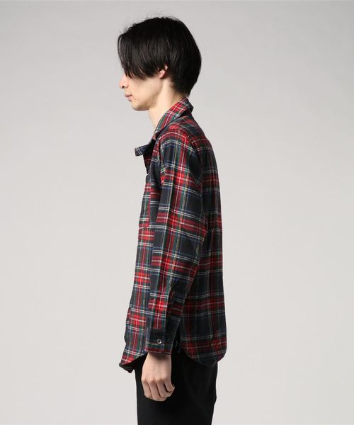 POST OVERALLS ポストオーバーオールズ チェックシャツ M POST