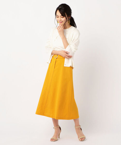 NOLLEY’S（ノーリーズ）の「ゴールドボタン天竺ショートカーディガン（カーディガン/ボレロ・レディース・オフホワイト/ブラック/カーキ/ゴールド・36/38）」の14枚目の写真