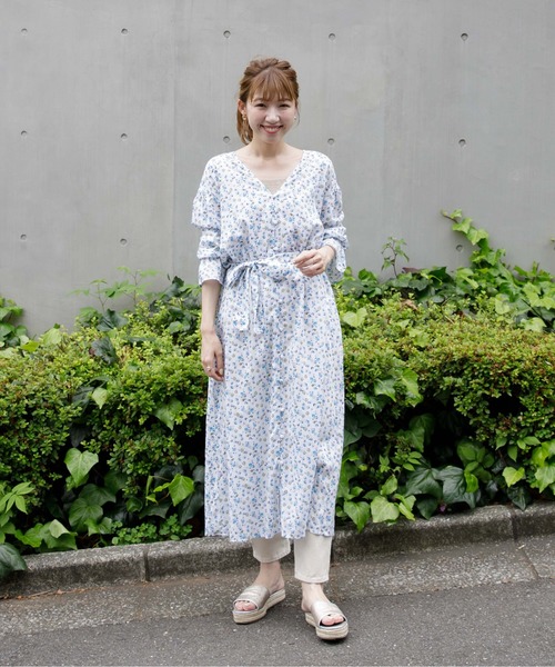 flower（フラワー）の「トゥインクルブルームガウン（ワンピース・レディース・アイボリー/ブラック・FREE）」の11枚目の写真