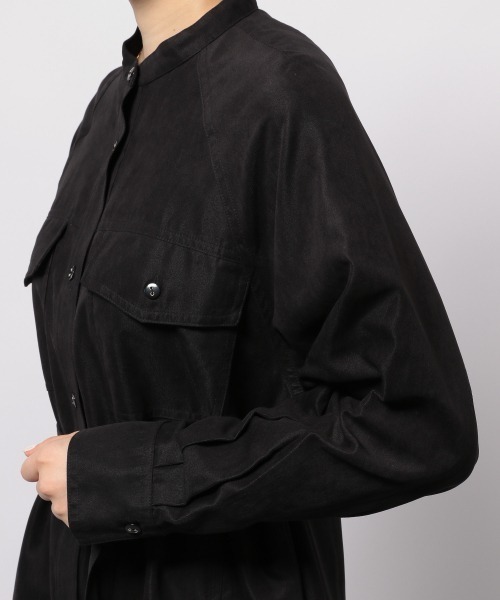 PAGEBOY（ページボーイ）の「マイクロコールチュニックシャツジャケット（ブルゾン・レディース・ブラック/モカ/グレイッシュベージュ・FREE）」の18枚目の写真