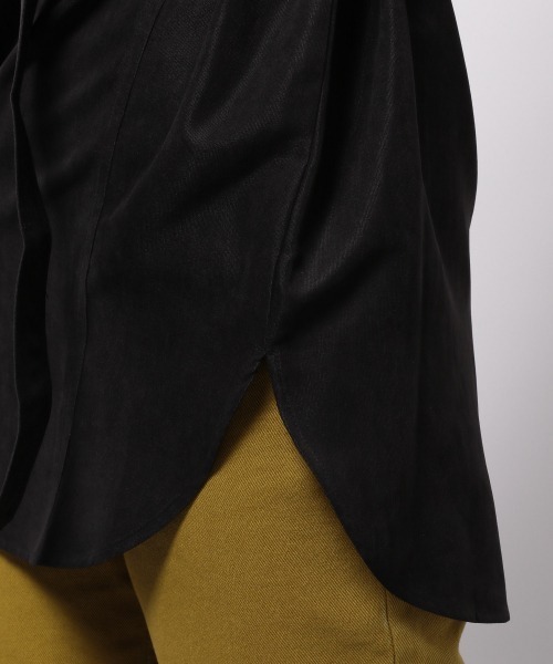 PAGEBOY（ページボーイ）の「マイクロコールチュニックシャツジャケット（ブルゾン・レディース・ブラック/モカ/グレイッシュベージュ・FREE）」の19枚目の写真