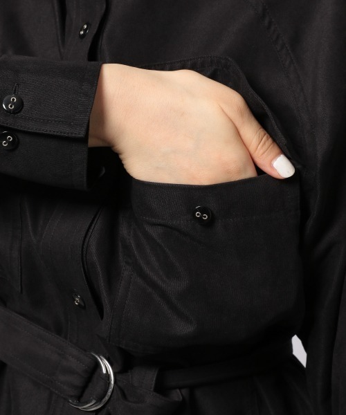 PAGEBOY（ページボーイ）の「マイクロコールチュニックシャツジャケット（ブルゾン・レディース・ブラック/モカ/グレイッシュベージュ・FREE）」の21枚目の写真