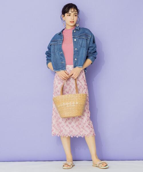 TOCCA LAVENDERトッカラベンダー　Gジャン　デニムジャケット　ブルー TOCCA LAVENDERトッカラベンダーGジャンデニムジャケットブルー