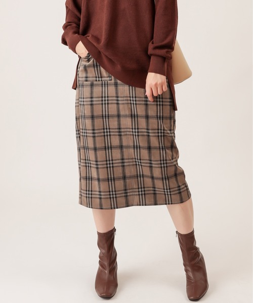 natural couture（ナチュラルクチュール）の「ポンチスエードタイトスカート（スカート・レディース・ブルー/アイボリー/その他1/その他2/レンガ/その他3/イエロー/ラベンダー・FREE）」の7枚目の写真