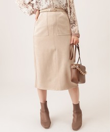 natural couture | ポンチスエードタイトスカート(スカート)