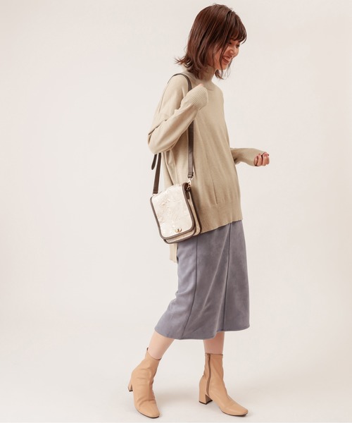 natural couture（ナチュラルクチュール）の「ポンチスエードタイトスカート（スカート・レディース・ブルー/アイボリー/その他1/その他2/レンガ/その他3/イエロー/ラベンダー・FREE）」の15枚目の写真